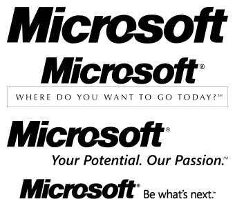 Logo Microsoft 1987–2012